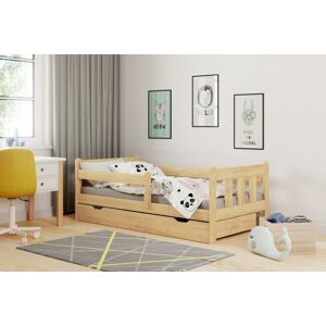 MARINELLA detská posteľ so zábranou, dekor borovice