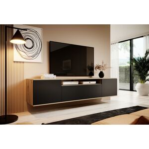 WADE TV stolík, čierný/dub artisan